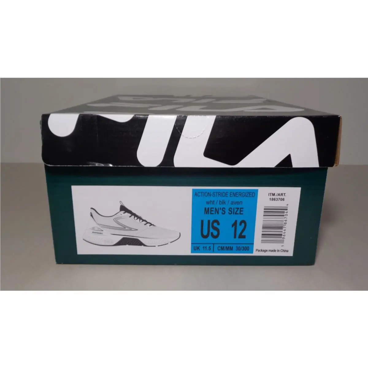 Fila shoes - Action Stride Energized - Action Stride Energized - White / Black / Aven (UPC: 196447867044) 22