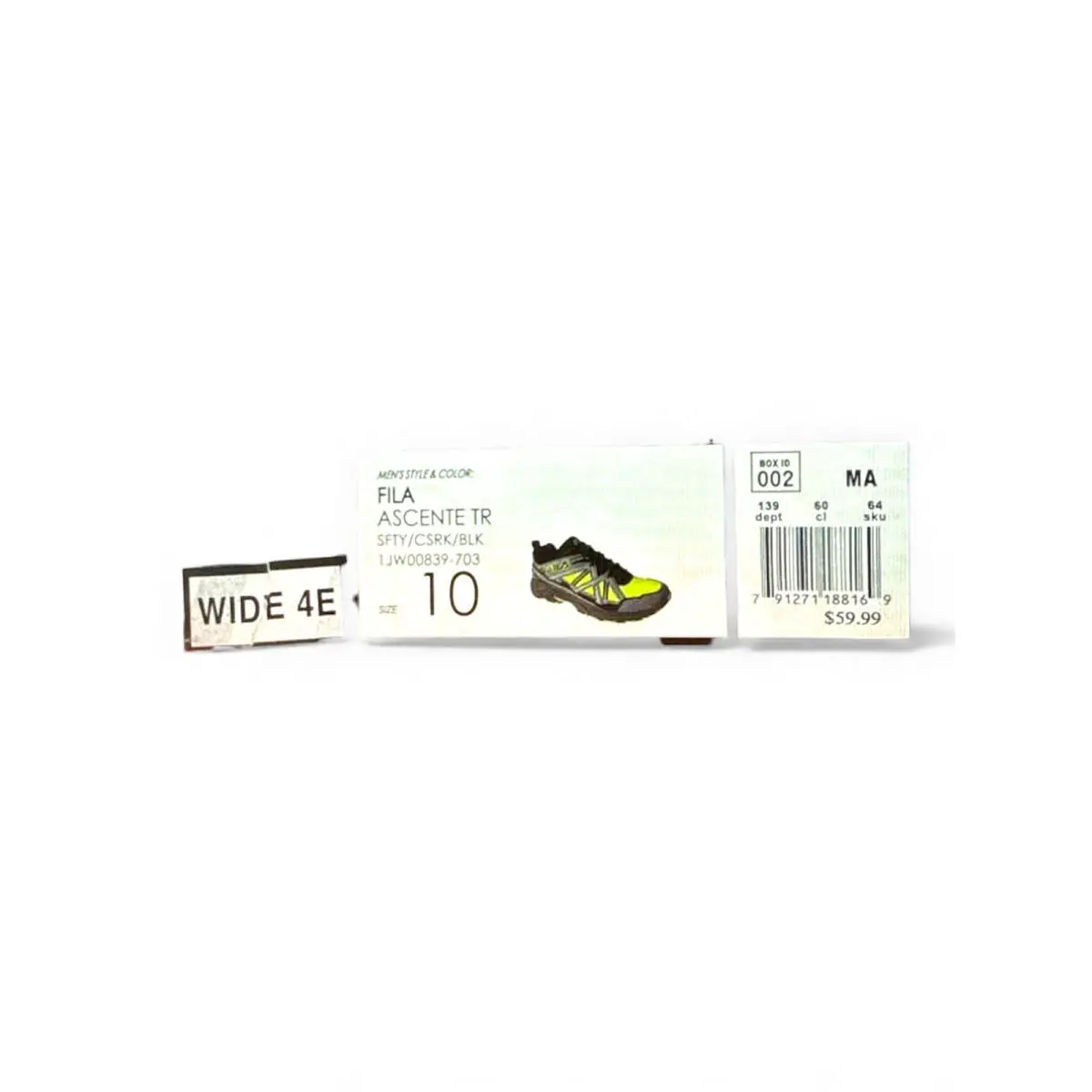 Fila shoes - FILA Ascente TR - Ascente - Yellow (UPC: 791271188169) 5