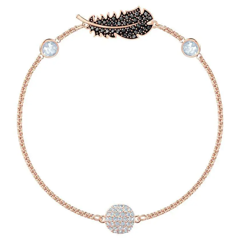 Swarovski Remix Collection Feather Strand Bracelet 5511089 5495340