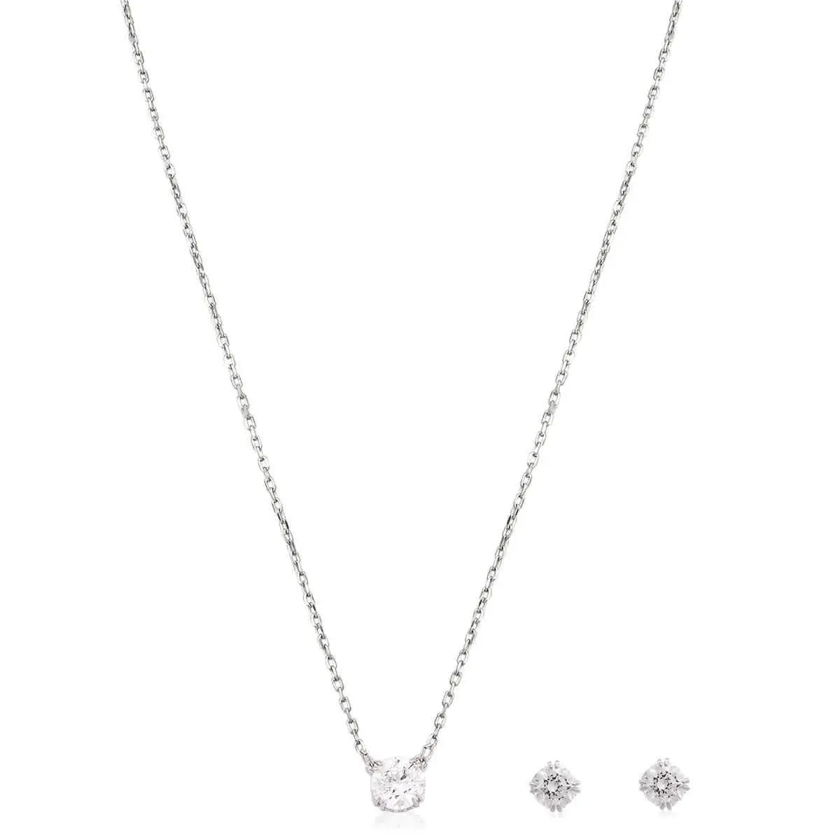 Constella Pendant Necklace and Stud Earrings Set by Swarovski