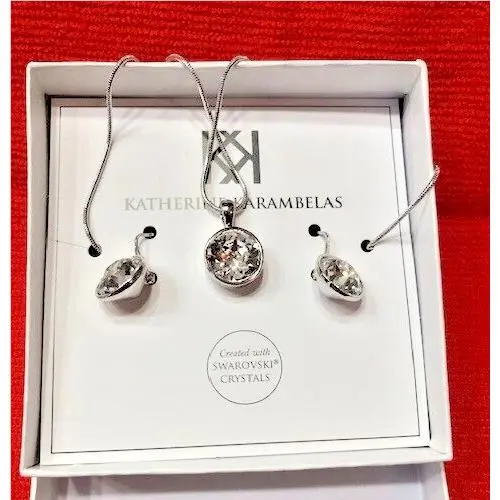 Katherine Karambelas 10 Necklace and Earrings/swarovski Crystals/