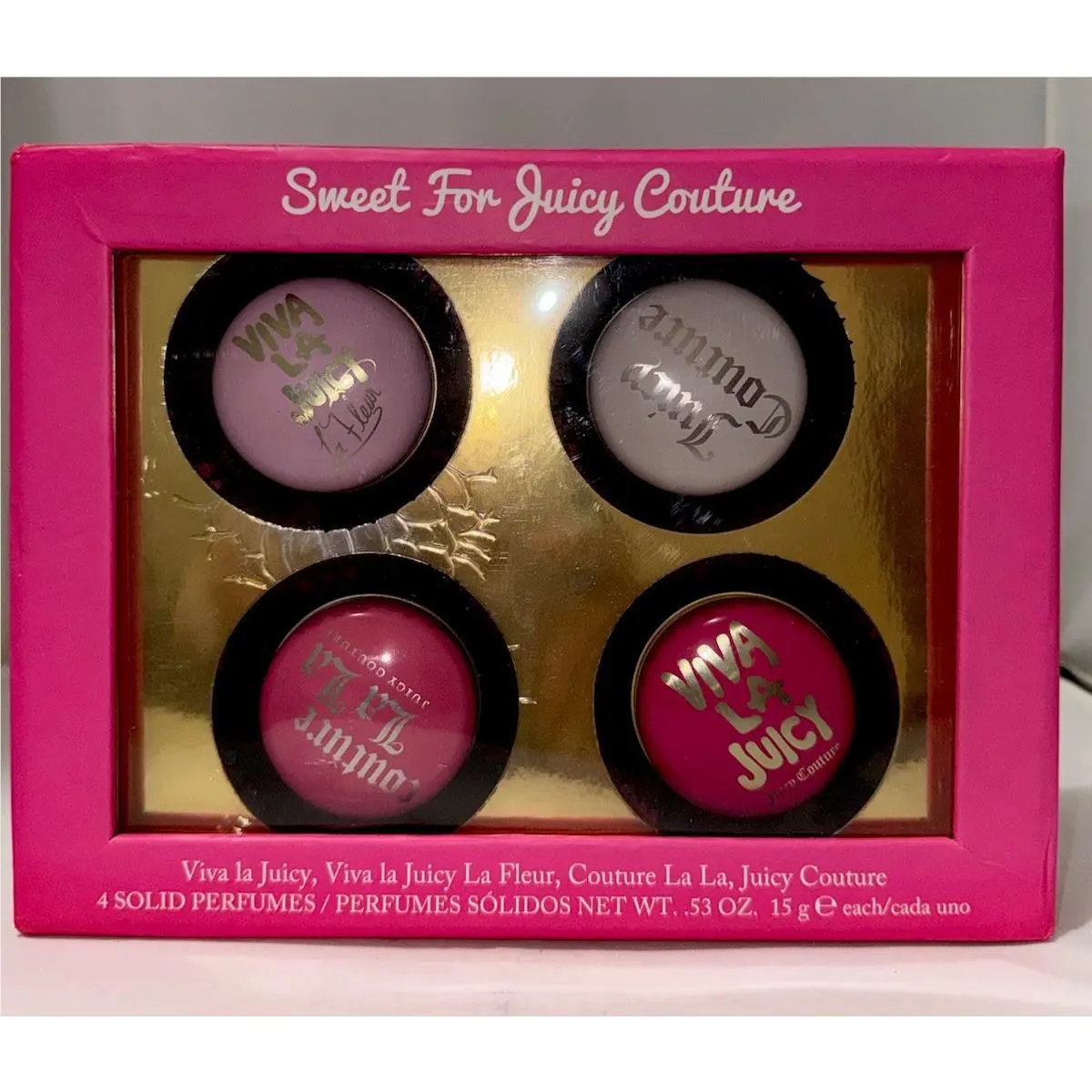 Viva la Juicy Sweet For Juicy Couture 4 Pc Solid Perfume Set 0.53 Oz Each