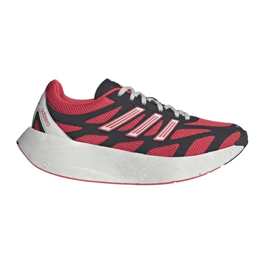Adidas Adizero Aruku Lace Up Mens Black Red Sneakers Casual Shoes JQ2406 - Black, Red