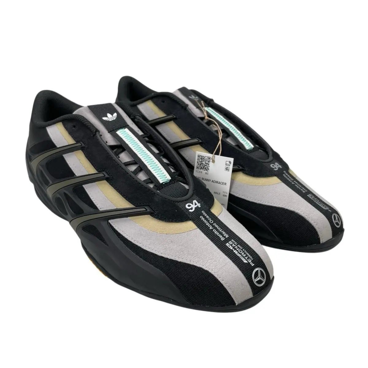 Adidas shoes - Bad Bunny X Mercedes Adi Racer GT - HQ2570 - Black 14
