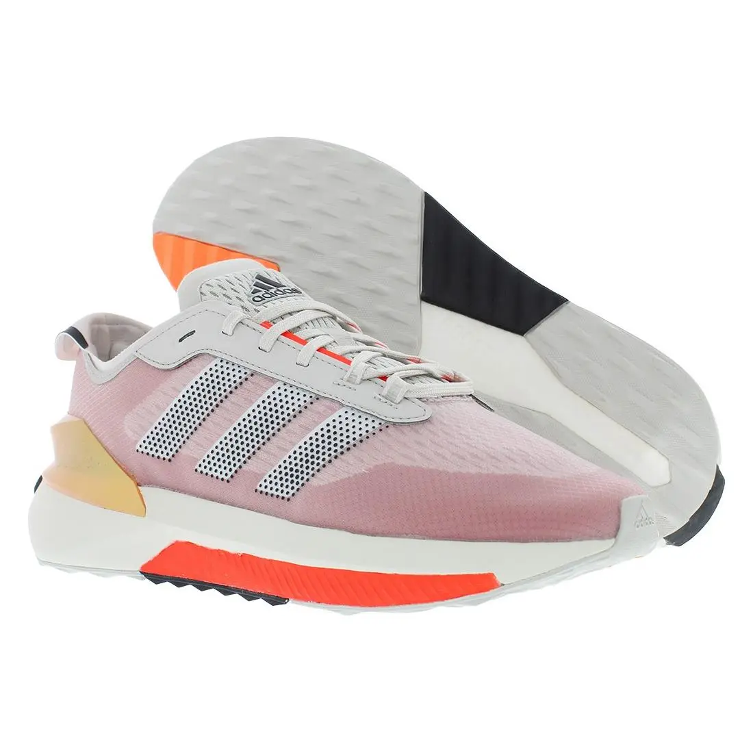 Adidas shoes - Gray One/Cloud White/Solar Red, Main: Pink 4