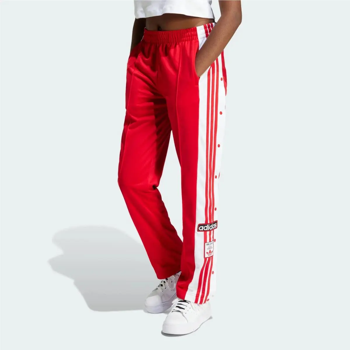 Adidas Originals Women`s Adibreak Pants Snap Button Better Scarlet Red IP0620