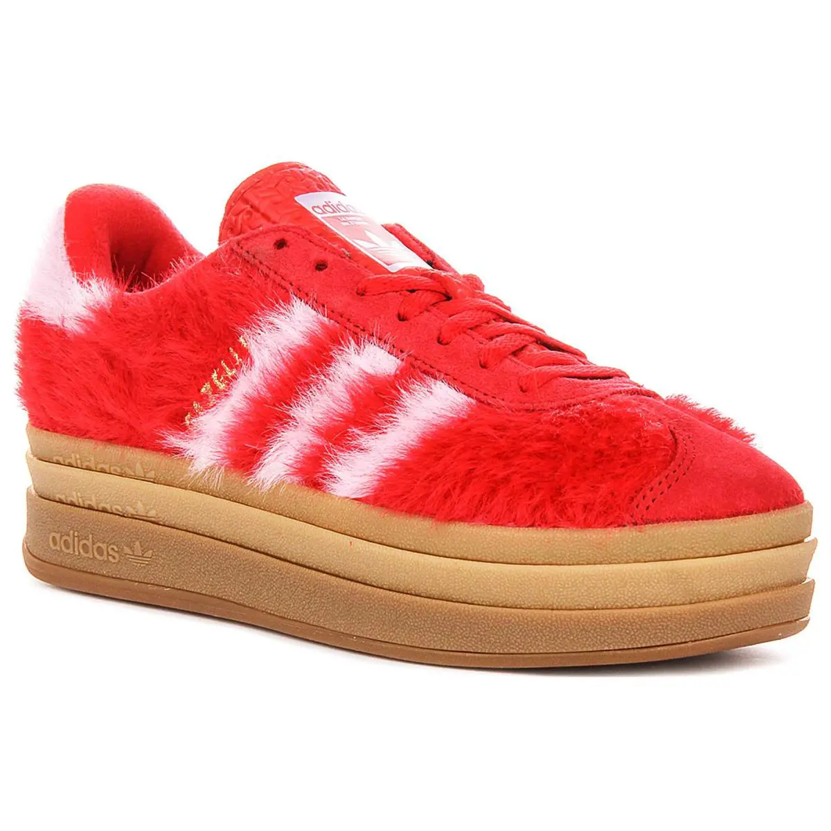 Adidas Gazelle Bold Suede Q-panel Gum Sole Womens Sneakers In Red Pink US 5 - 9 - Red Pink