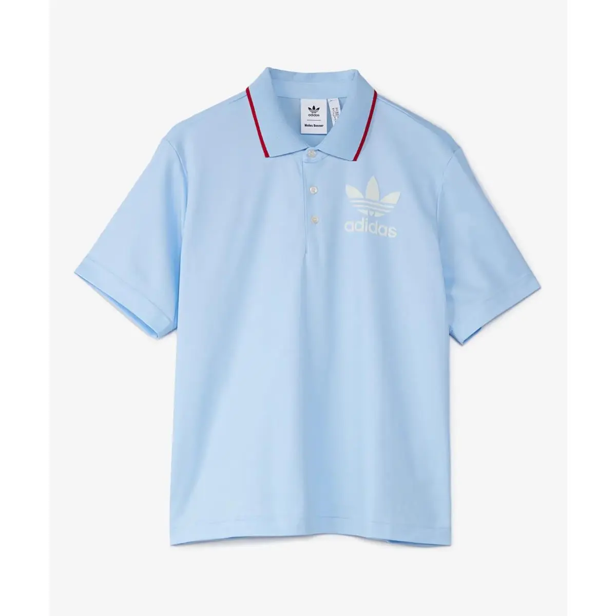 Adidas clothing - adidas x Wales Bonner Short Sleeve Polo Shirt - JJ2943 - Blue 7