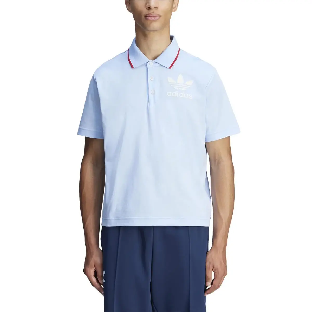Adidas clothing - adidas x Wales Bonner Short Sleeve Polo Shirt - JJ2943 - Blue 5