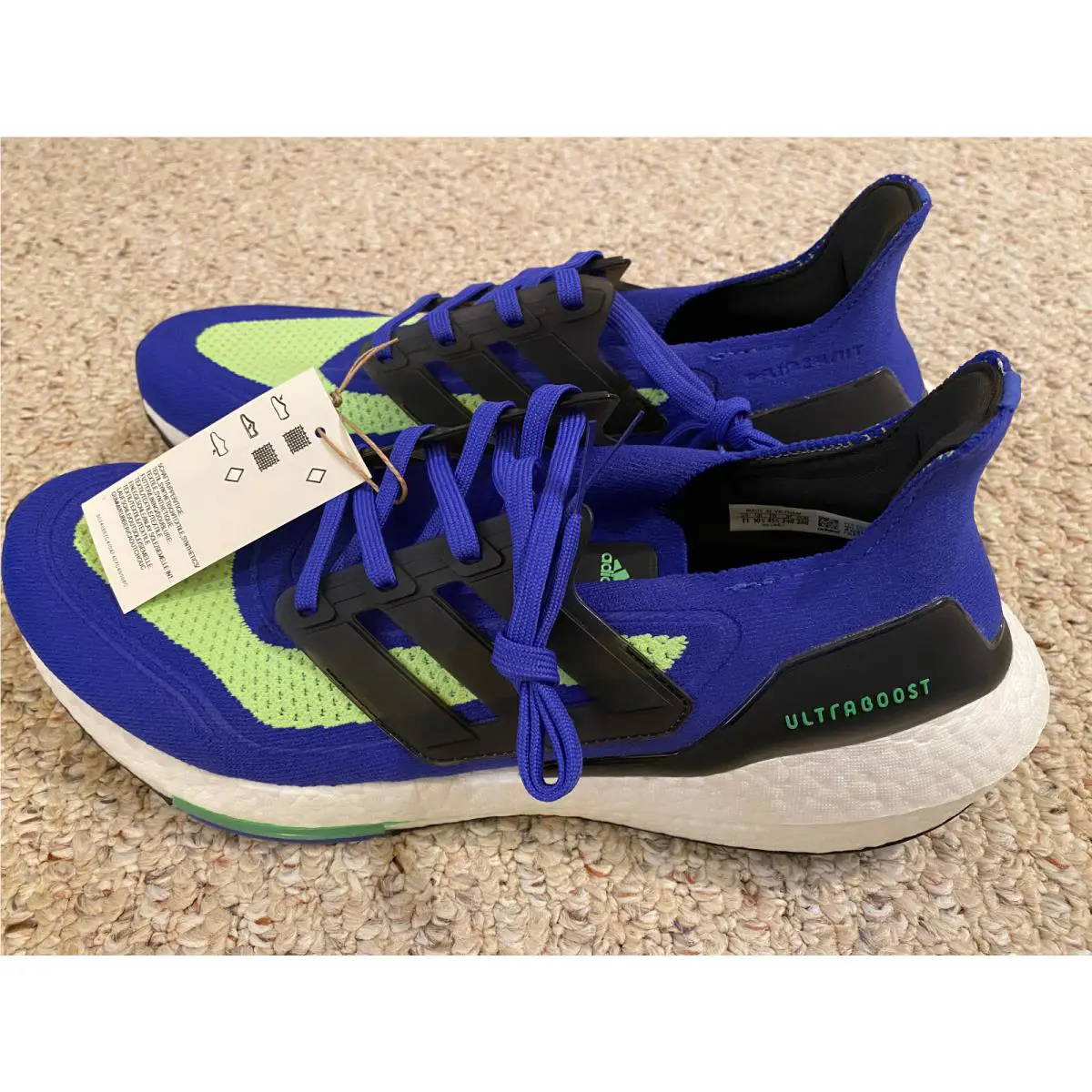 Adidas shoes - adidas Ultraboost 21 - Ultraboost - Blue & Green 2