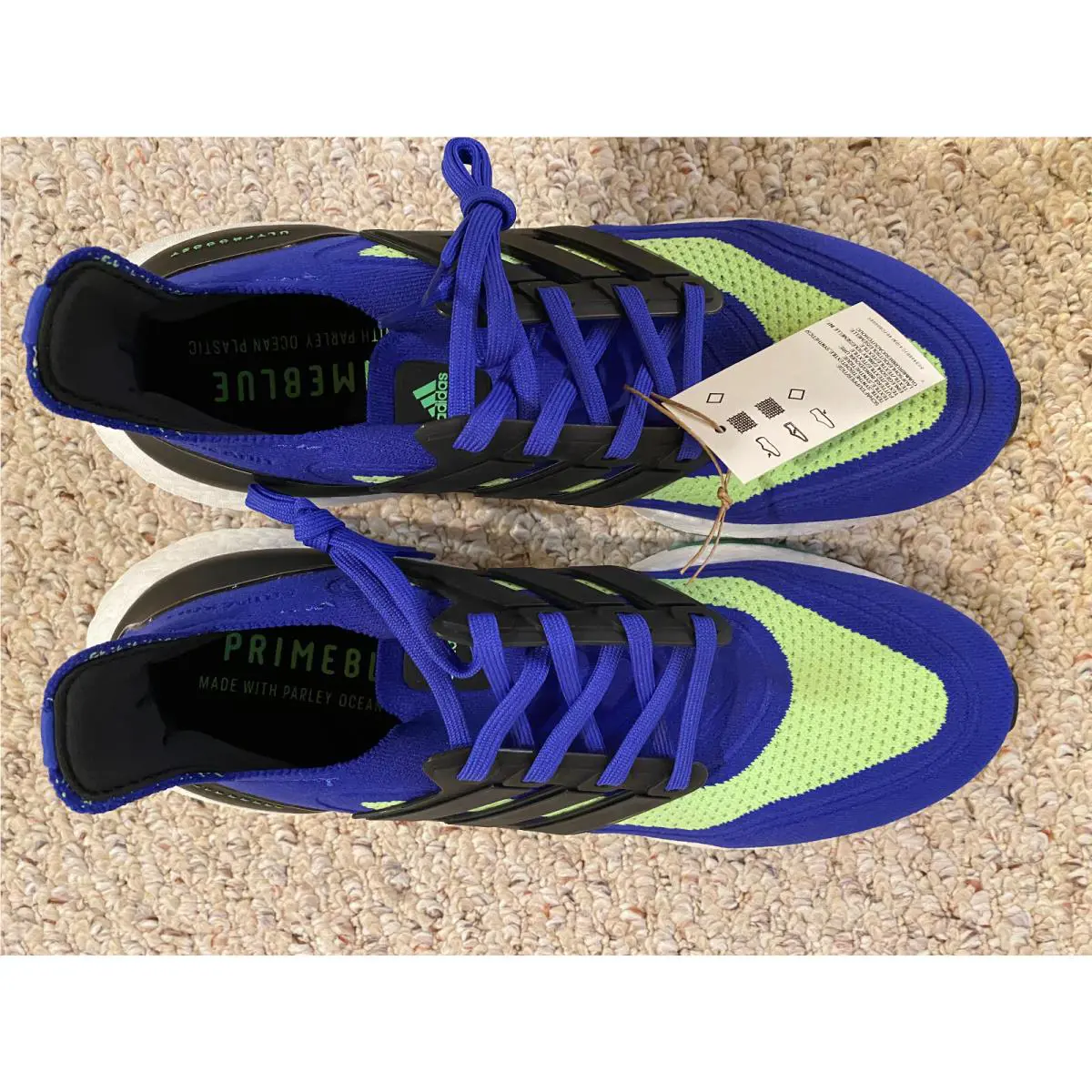 Adidas shoes - adidas Ultraboost 21 - Ultraboost - Blue & Green 3