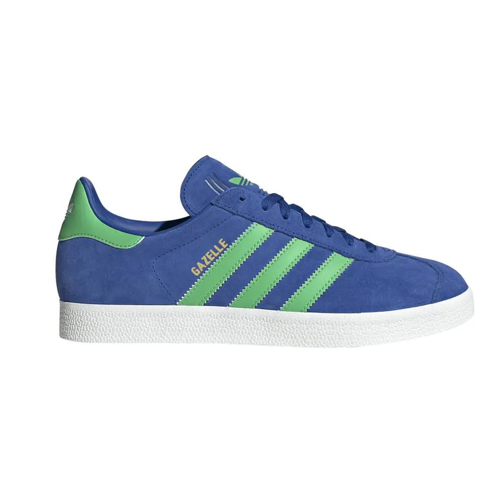 Adidas Gazelle Indoor Lace Up Mens Blue Sneakers Casual Shoes JH5389 - Blue