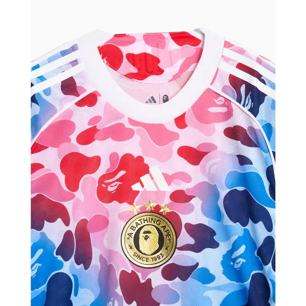 Adidas clothing - adidas Originals Football Jersey x BAPE Top - KA0040 - White 1