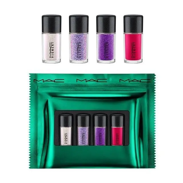 Mac Shiny Pretty Things Party Favors Glitter Pigments Set Pinks Holiday