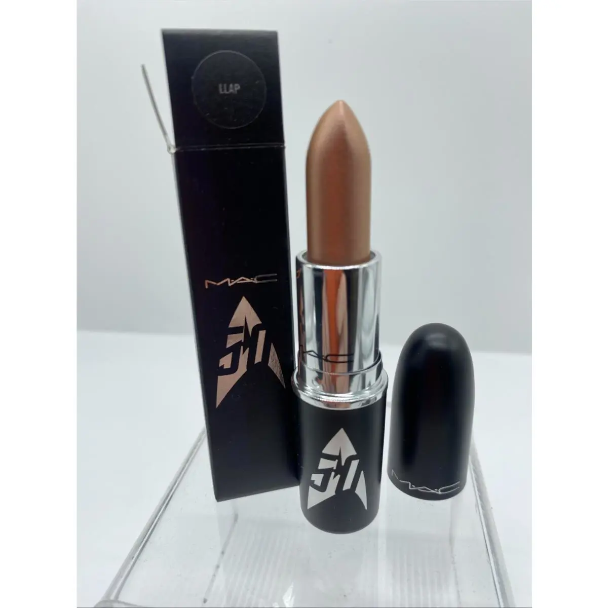 Mac Star Trek Llap Icy Rose Champagne Lipstick Limited Edition Rare