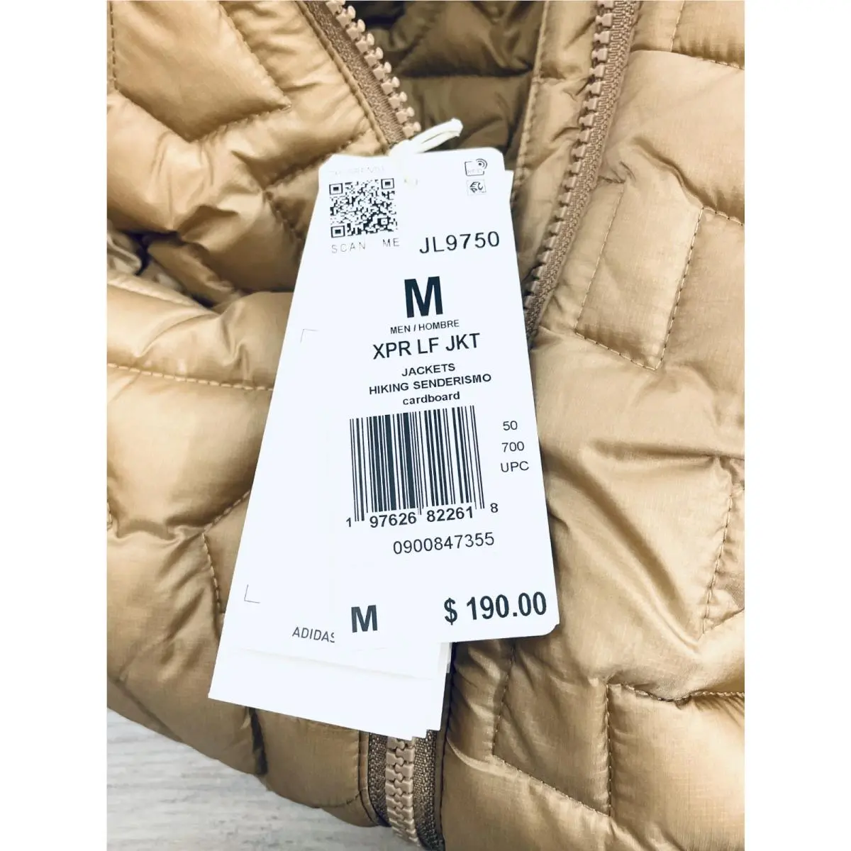 Adidas clothing - Terrex Xperior PrimaLoft Insulated Jacket - JL9750 - Tan 9