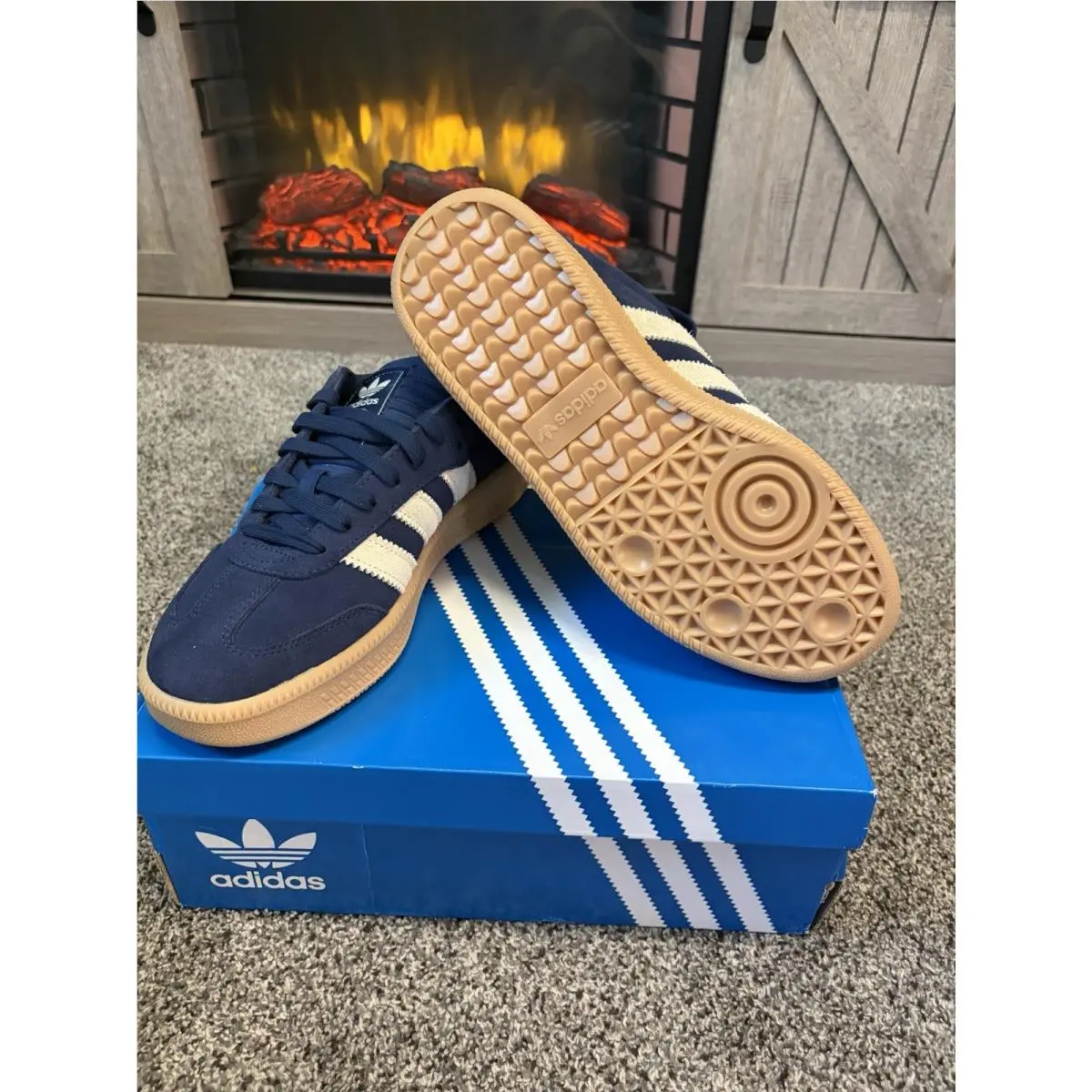 Adidas shoes - adidas Samba - Samba - JQ2885 - Blue 3