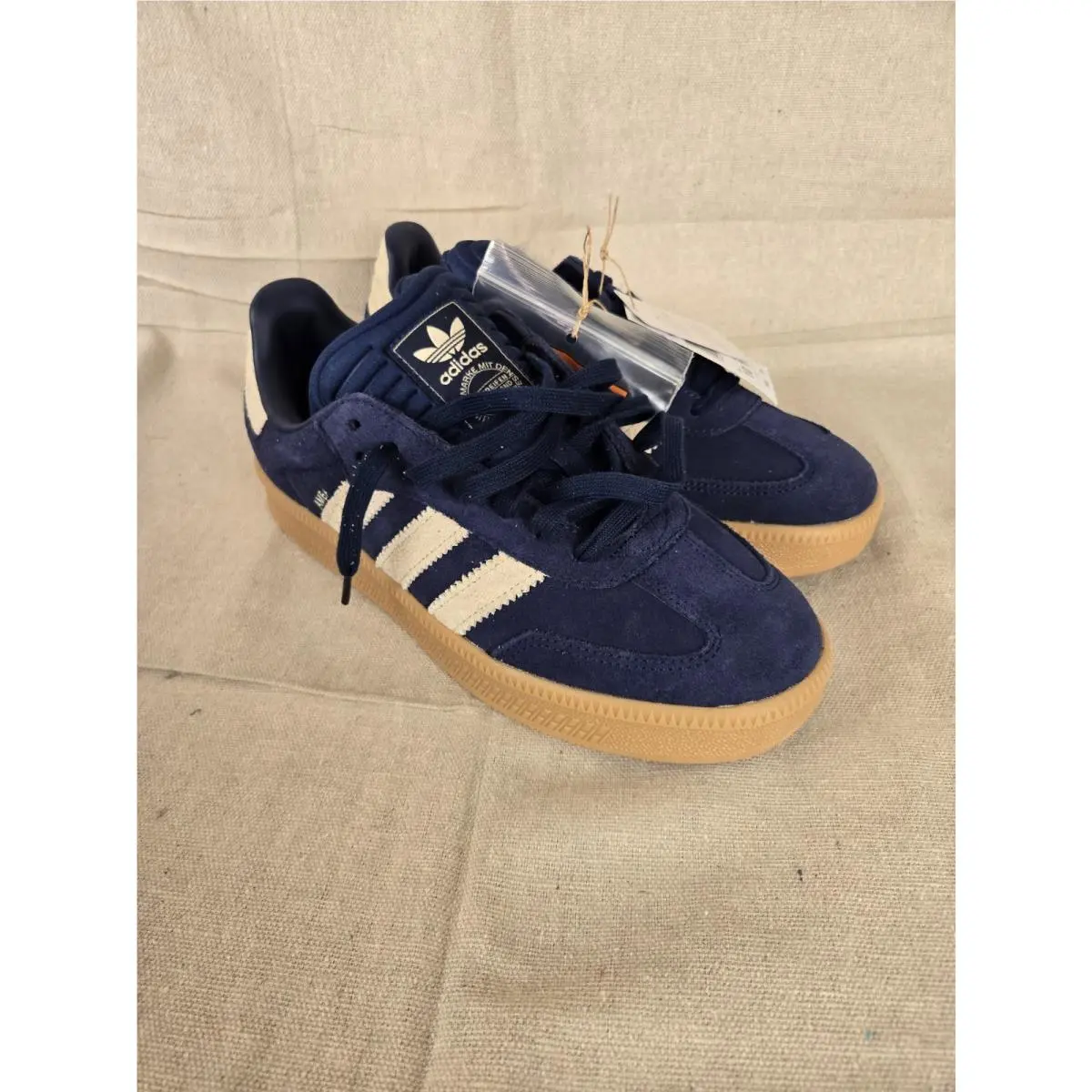 Adidas Samba Xlg Footlocker Exclusive - Night Indigo Warm Vanilla JQ2885 10M