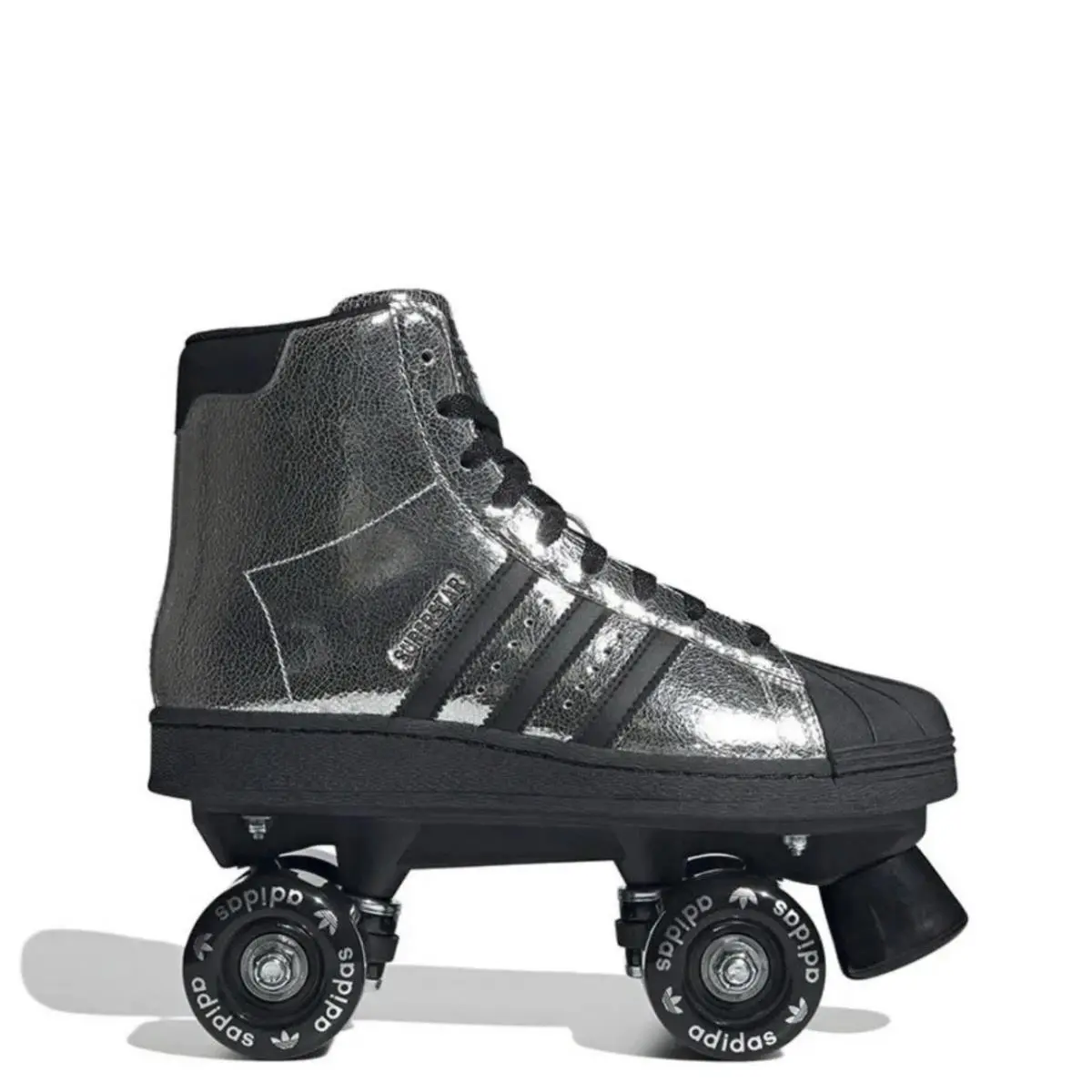 Adidas Superstar 82 Roller Skate Shoes Silver Black Shell Toe US Size 5.5