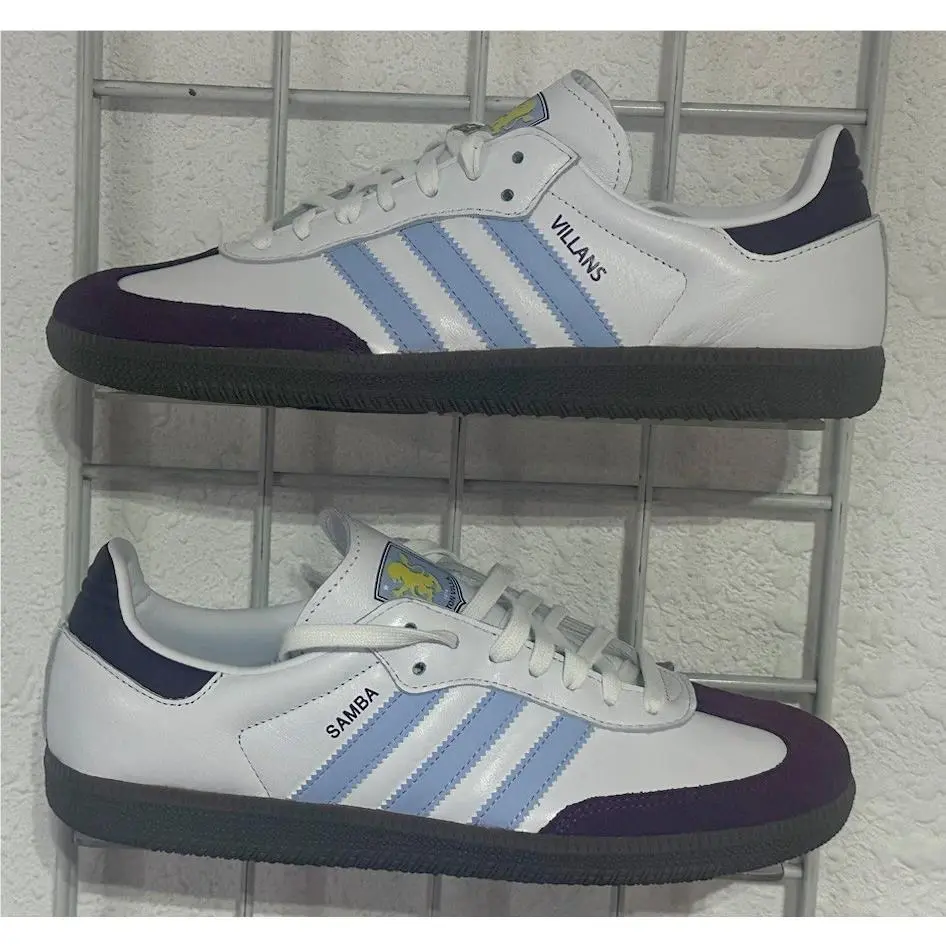 Adidas x Aston Villa FC Samba `home Kit` Athletic Shoes / JQ4042 / Men`s 8.5