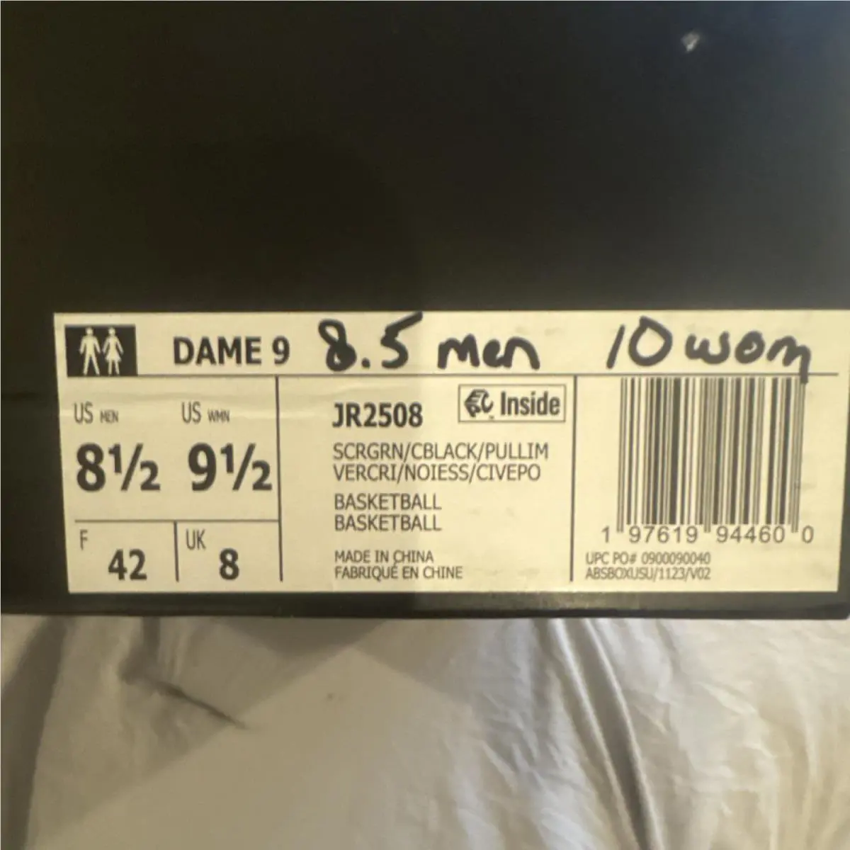 Adidas shoes - adidas Dame 9 - Dame - JR2508 - Green (UPC: 197619940954) 4