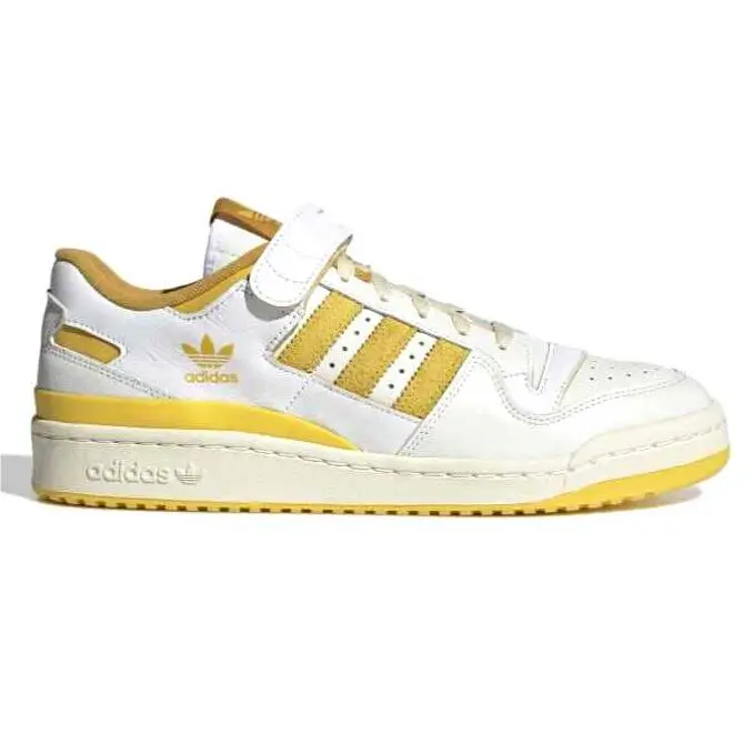 Adidas Forum 84 Low Mens Sz 10.5 GX4537 Athletic Casual Retro Shoes White Yellow