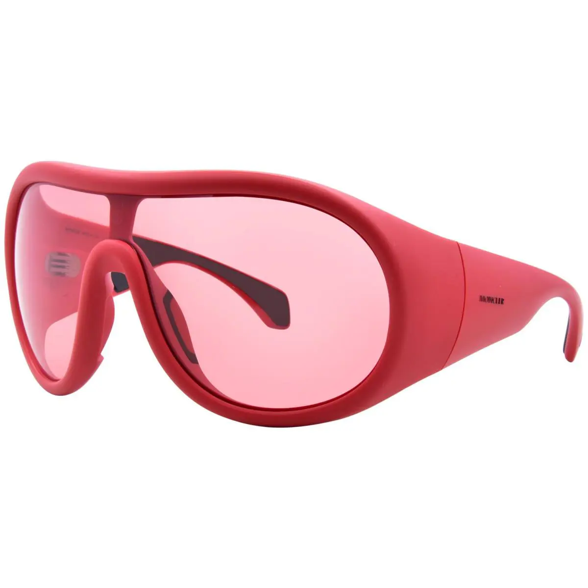 Moncler Cloche ME8004 501784 Sunglasses Matte Red/red Shield Style 35mm