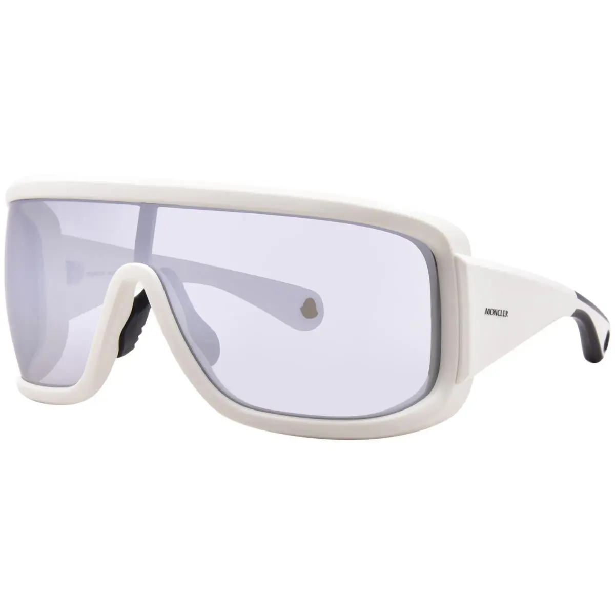 Moncler Snowseeker ME8003 50026G Sunglasses Matte Butter/clear Mirror Shield