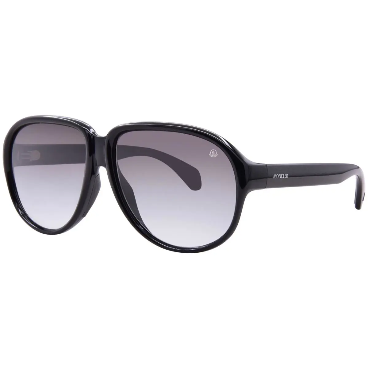 Moncler Halcyonne ME8001 50013C Sunglasses Black/light Grey/black Gradient 60mm