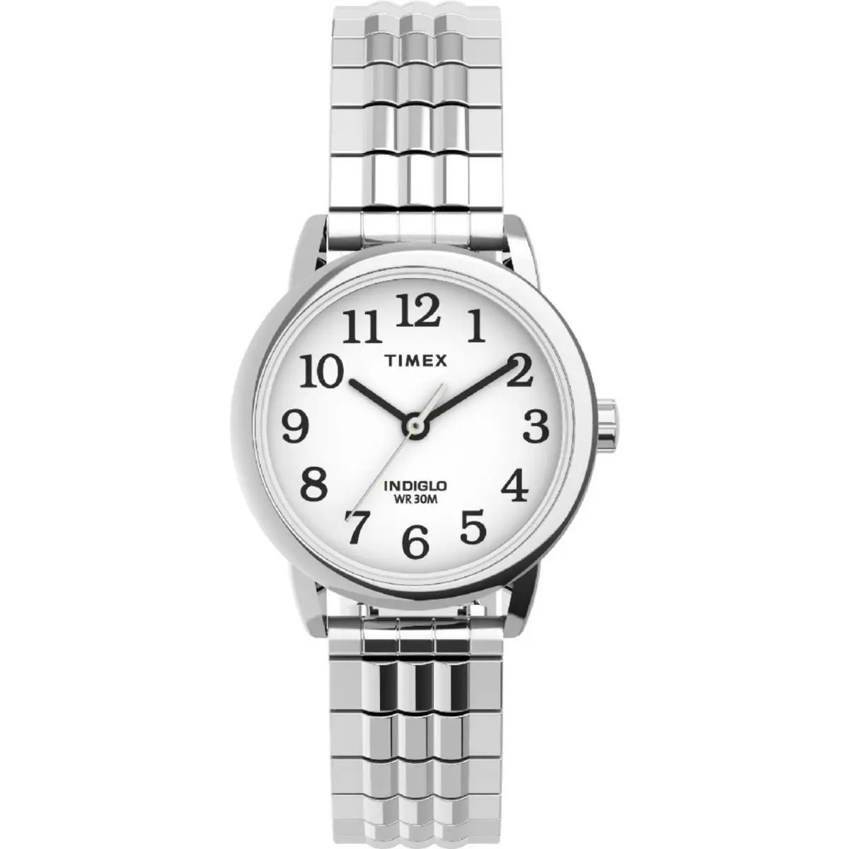 Timex Women`s Watch Easy Reader Quartz White Dial Silver Tone Bracelet TW2V05800 - Dial: White, Band: Silver