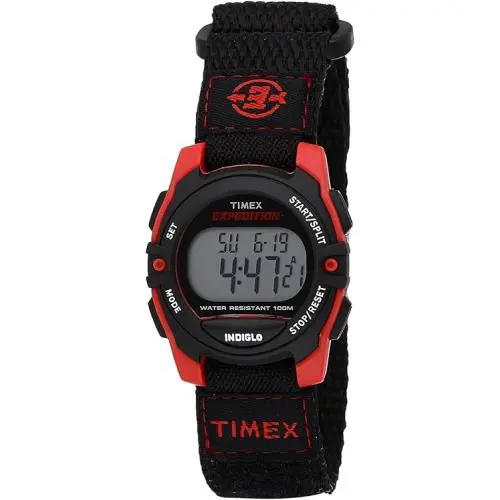 Timex Expedition Cat Midsize Black/red Unisex Digital Watch T49956 - Strap: Black