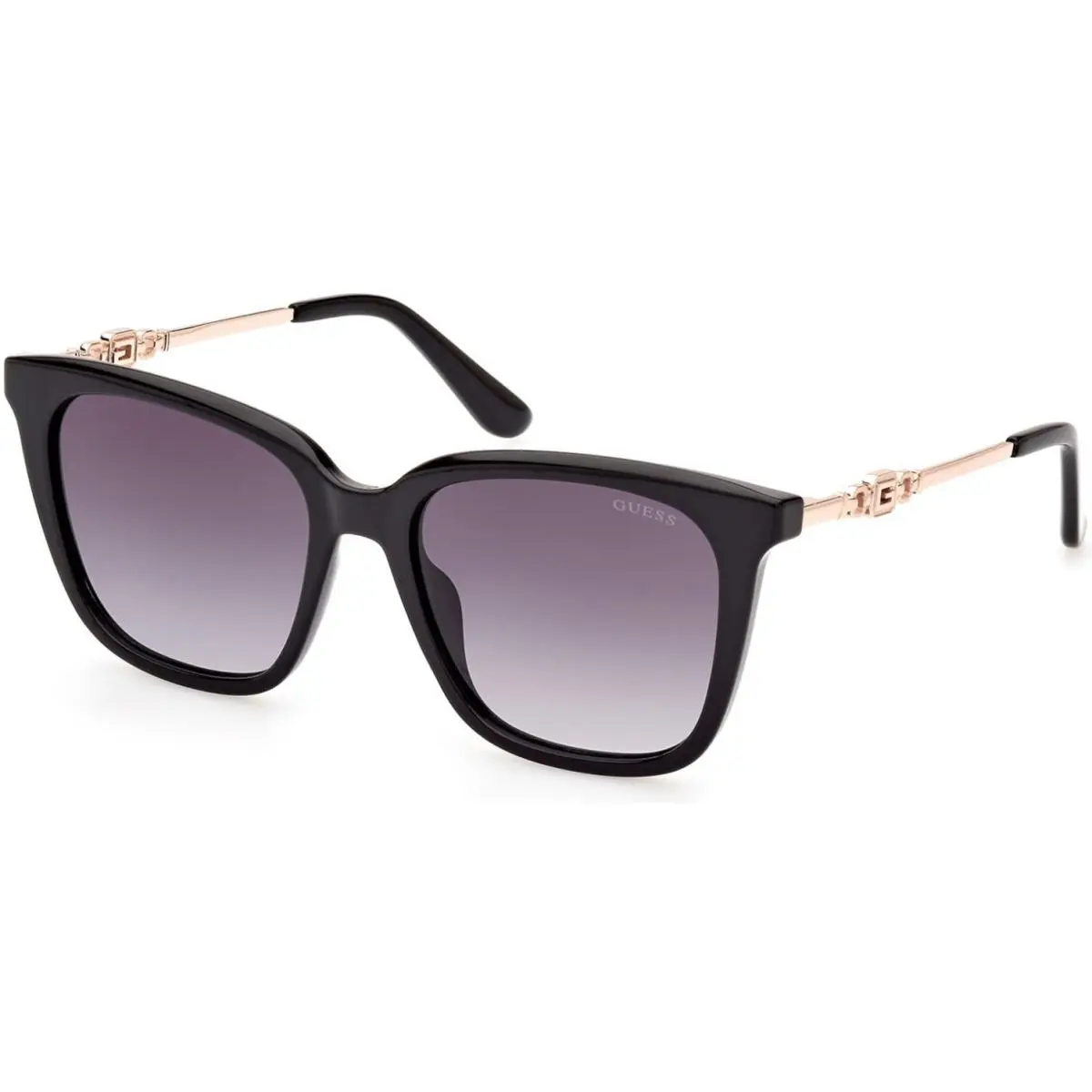 Guess GU 7886 Shiny Black Pale Gold 01B Size 53 Sunglasses