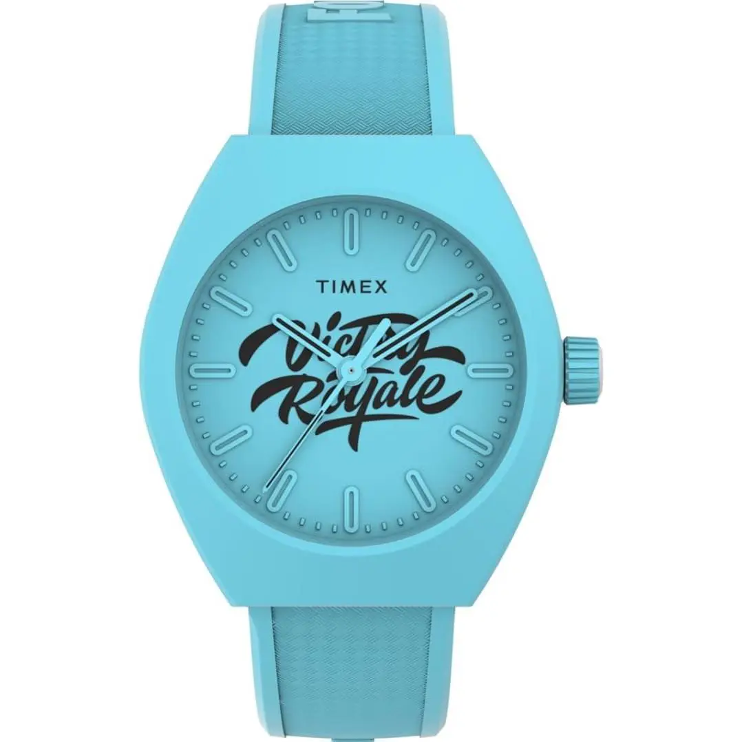 Timex Urban Pop x Fortnite Bio-tpu Strap Unisex Watch - Hand: Blue, Strap: Blue