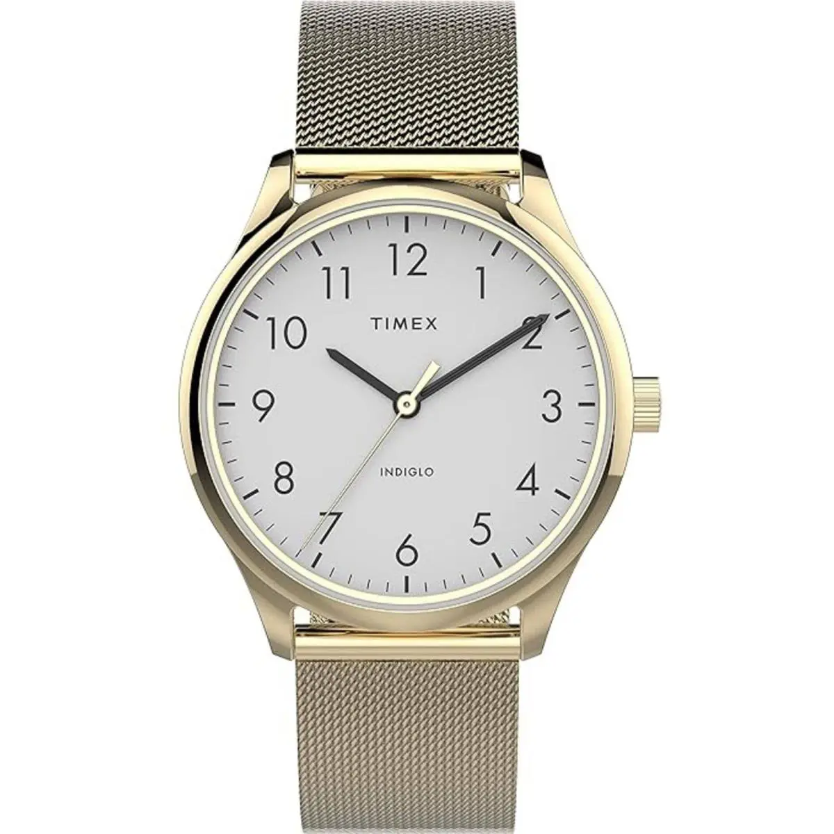 Women`s Watch Easy Reader Quartz Yellow Gold Mesh Bracelet TW2V268009J by Timex