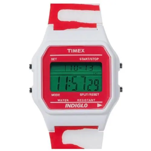Timex Ladies Indigo Red/white Watch T2N377