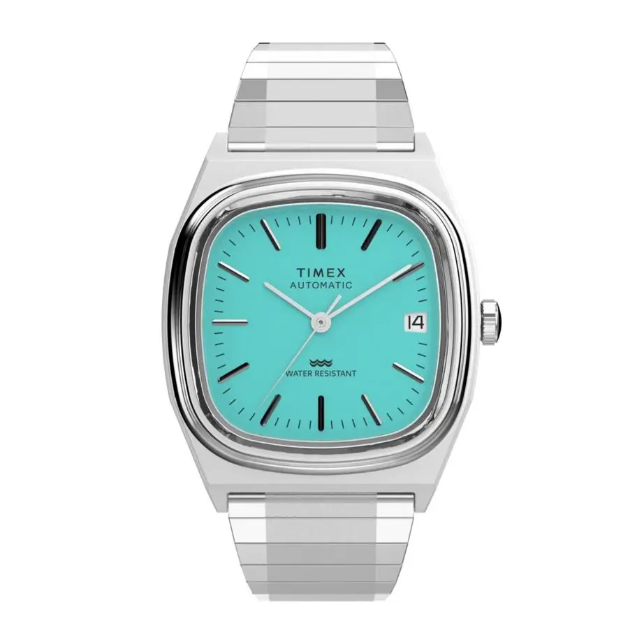 Automatic 1983 E-line Reissue 34mm Turquoise Watch TW2Y07300 by Timex