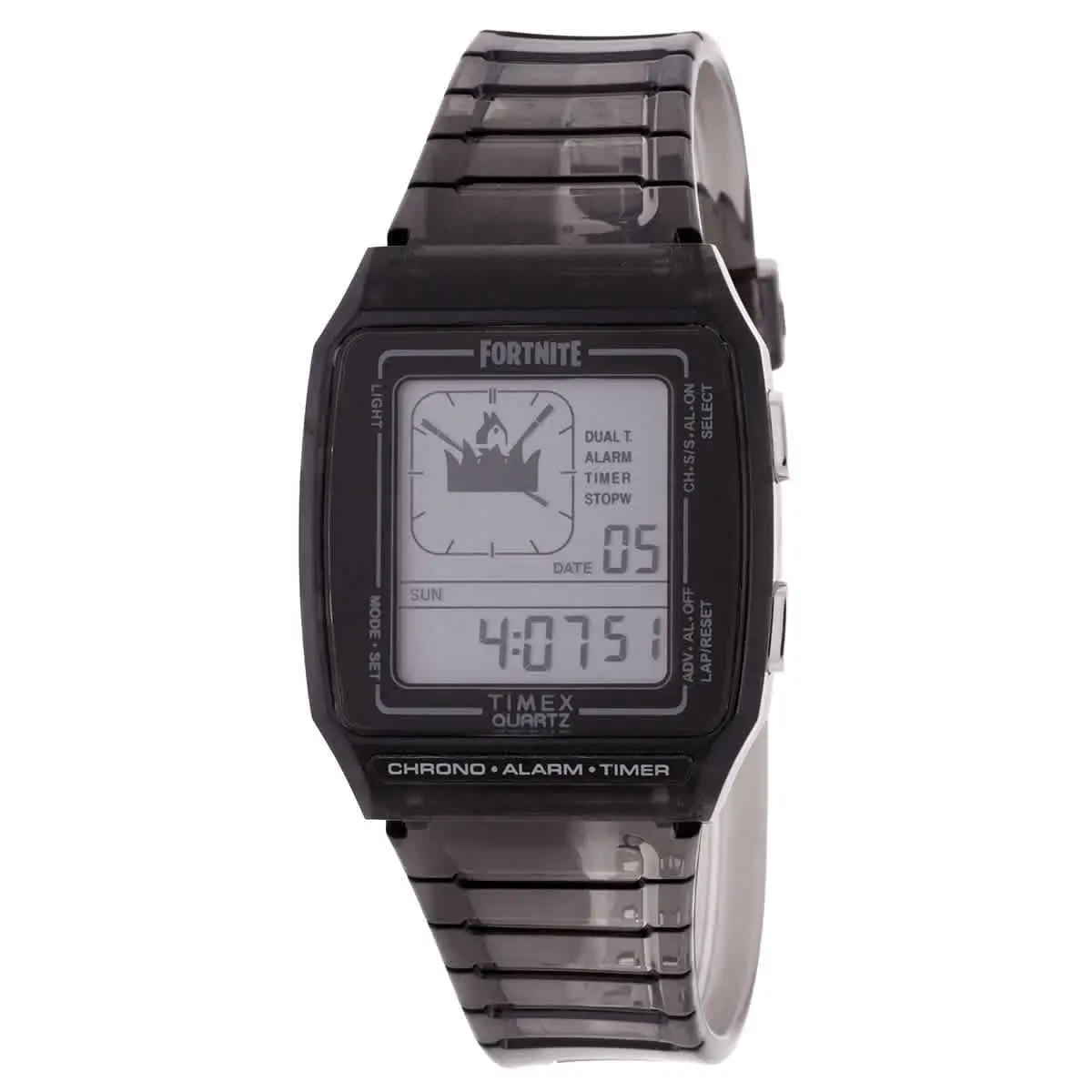 Timex Q Timex Lca x Fortnite Alarm Quartz Digital Unisex Watch TW2W96500