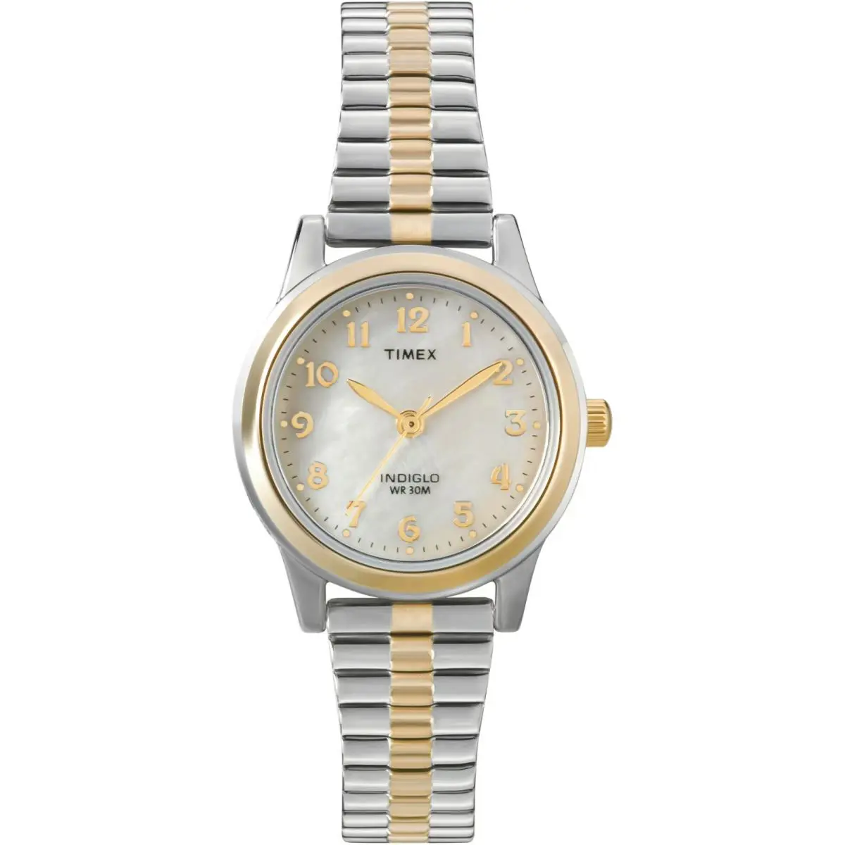 Timex Women`s Essex Avenue 25MM Dress Watch Expansion Band Two-tone