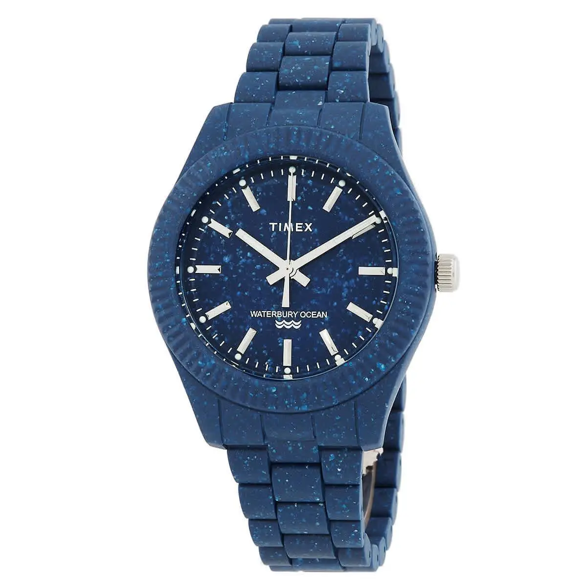 Timex Trend Quartz Blue Dial Men`s Watch TW2V37400JR - Dial: Blue, Band: Blue, Bezel: Blue
