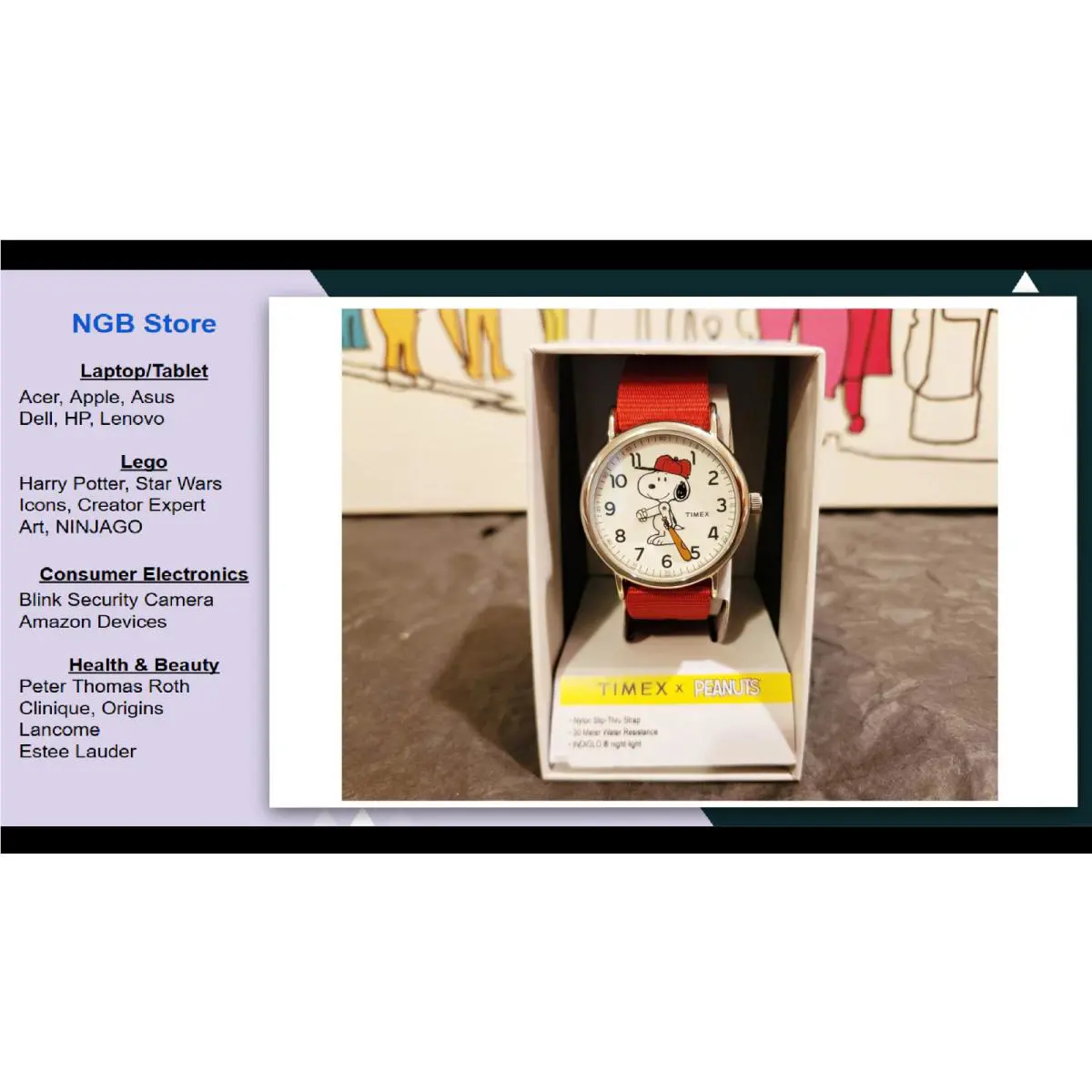 Timex Unisex Weekender 38mm Watch Red/white/silver-tone Snoopy