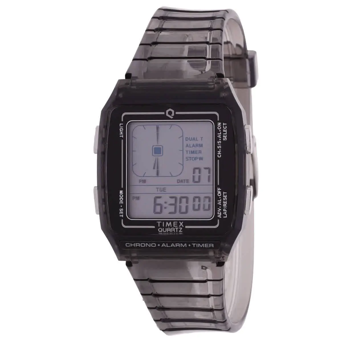 Timex Q Timex Lca Alarm Quartz Digital Unisex Watch TW2W45000VQ