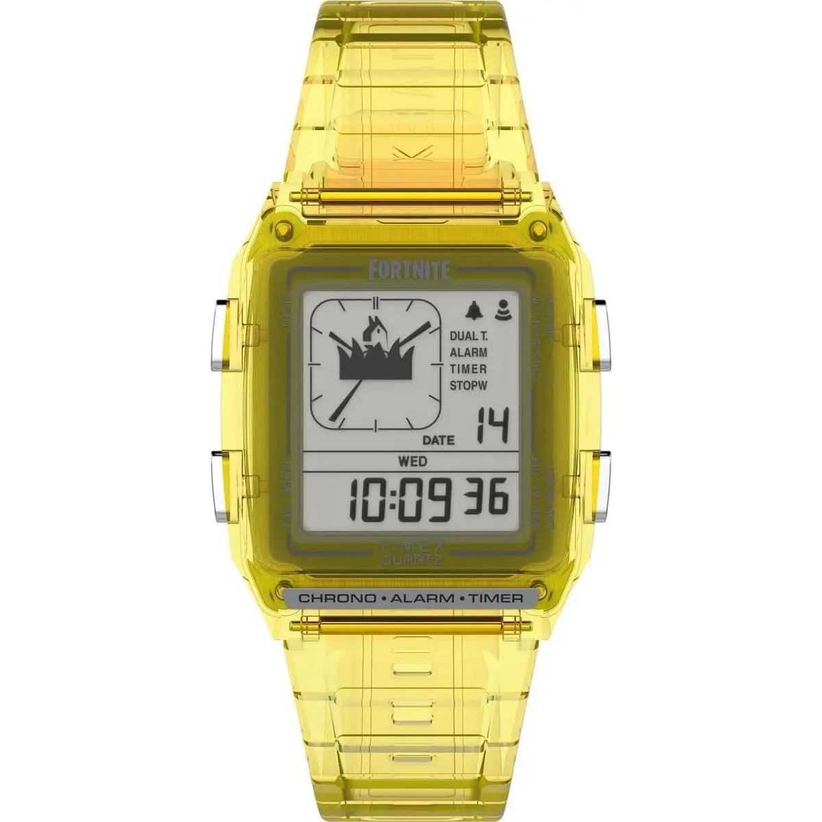 Timex Q Lca x Fortnite Alarm Quartz Digital Unisex Watch TW2W96600