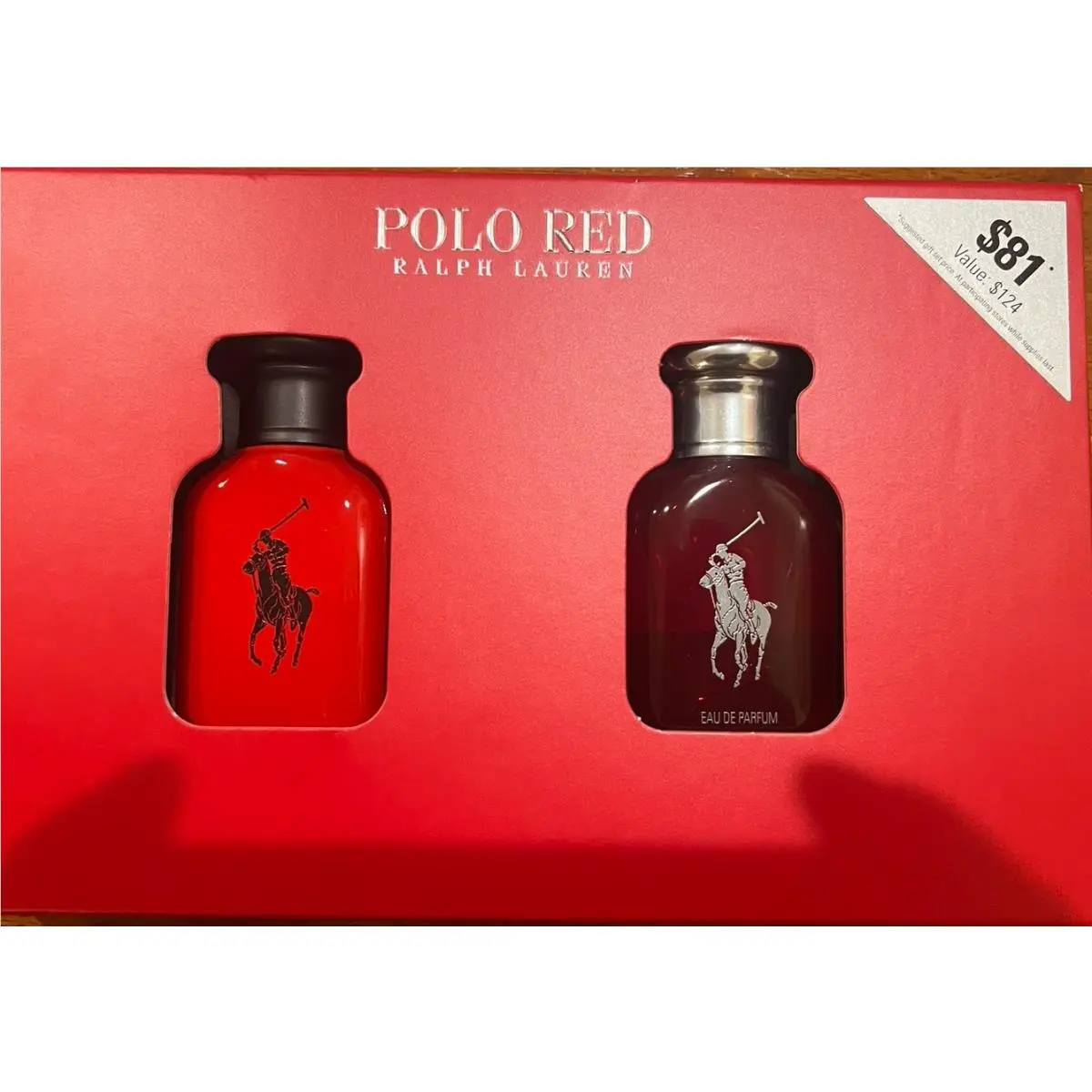 Ralph Lauren Polo Red Cologne 2 Pc-1.36 oz Polo Red Edt Spray+ Edp Spray