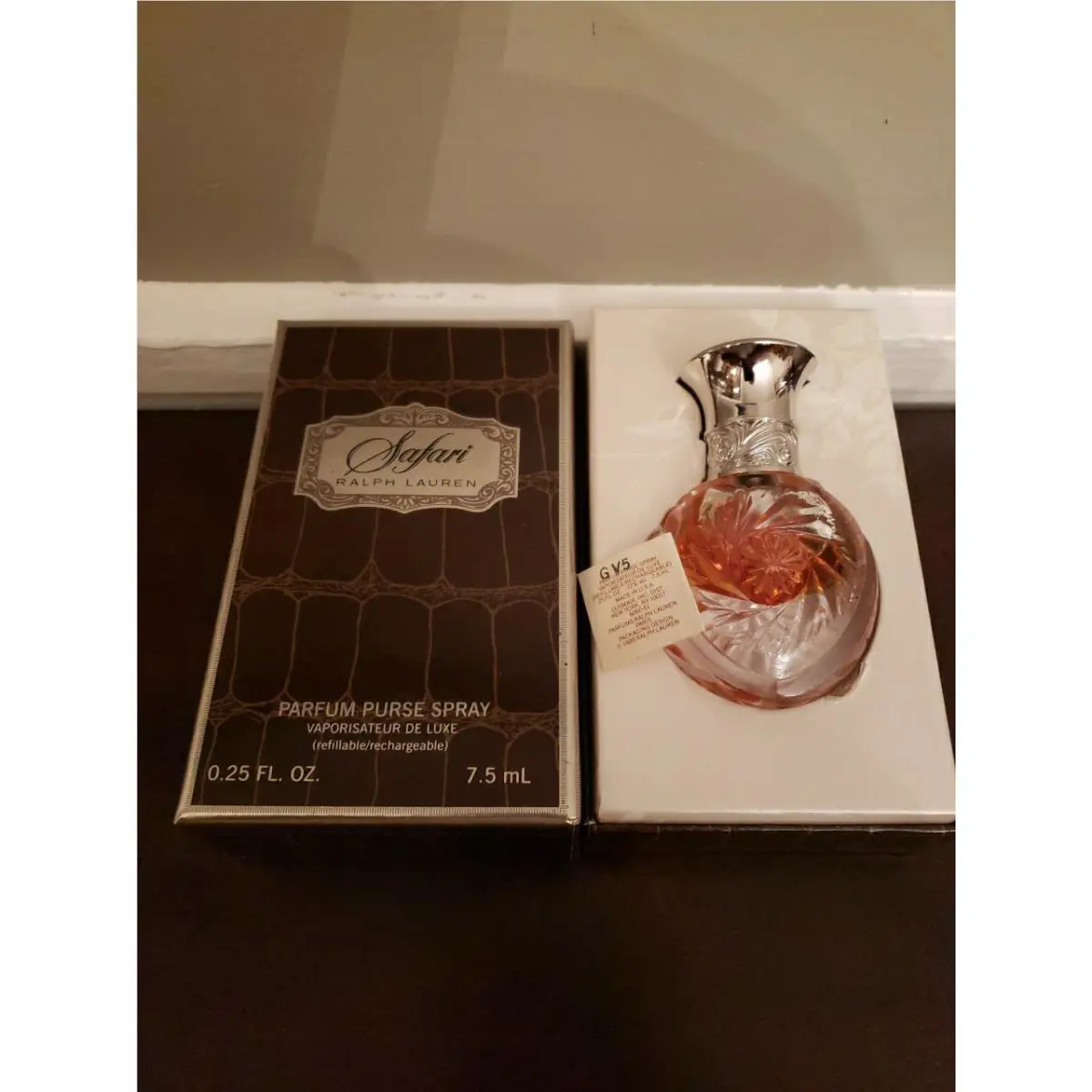 Safari By Ralph Lauren Refillable Parfum Purse Spray .25 oz Cosmair Vintage Item