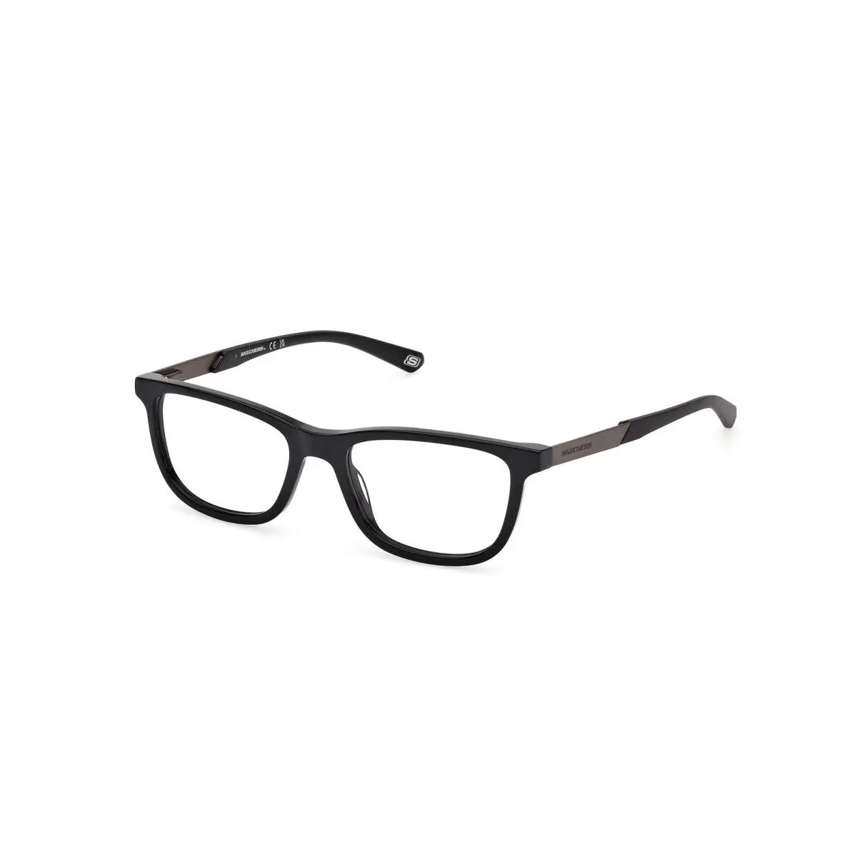 Skechers SE 50067 Shiny Black / Matte Antiqued Gunmetal 001 Size 54 Eyeglasses