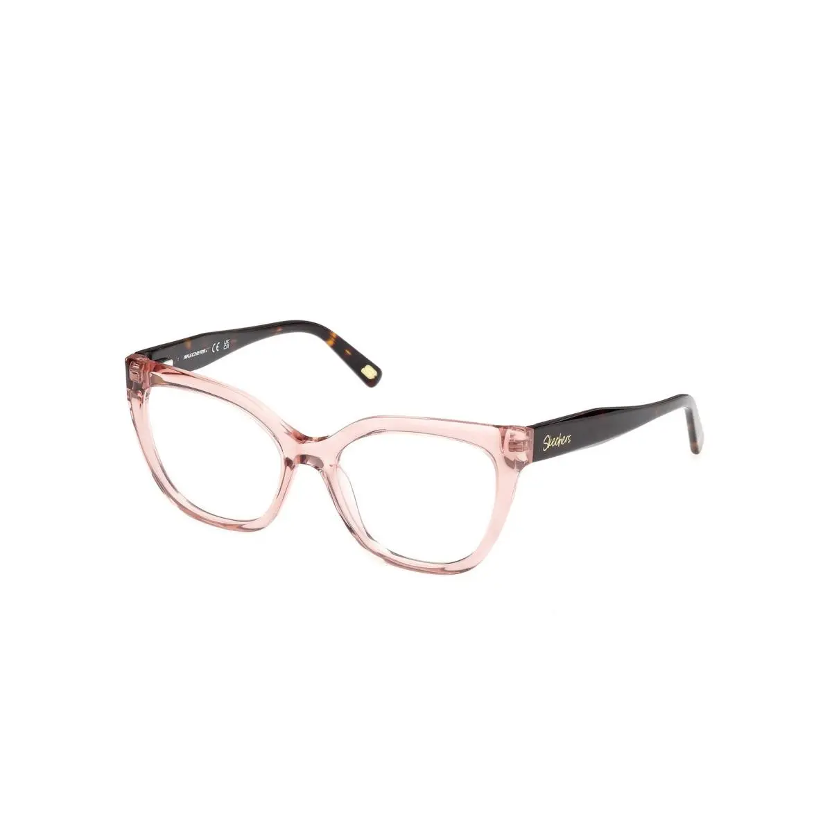 Skechers SE 50105 Shiny Light Pink / Dark Havana 077 Size 53 Eyeglasses