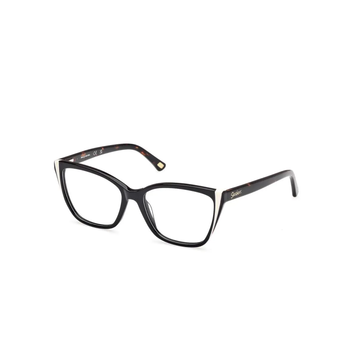 Skechers SE50102 Shiny Black Dark Havana 001 Eyeglasses