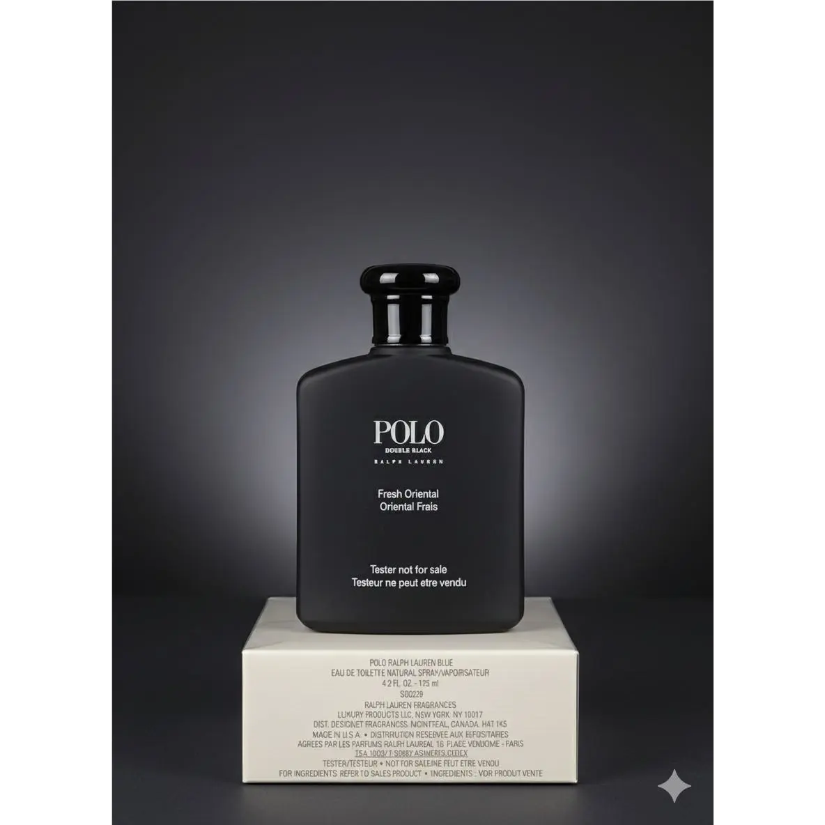Ralph Lauren Polo Double Black Edt 4.2oz 125ml Men Tstr