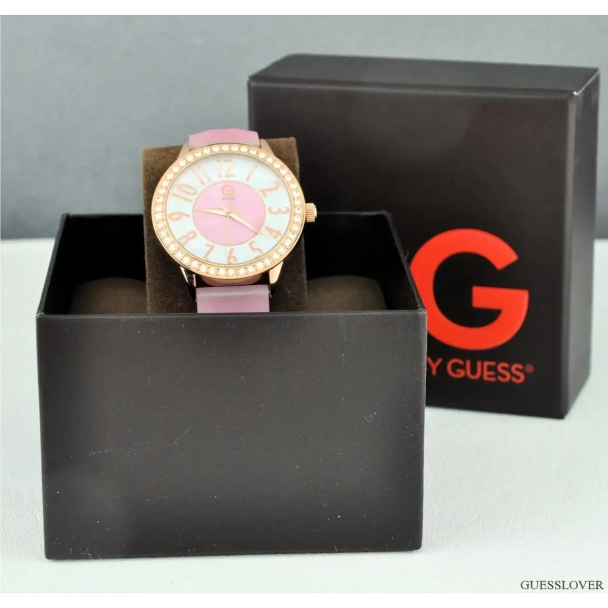 Usa Ladies Watch G by Guess Pink Rubber U95198L1 Prime