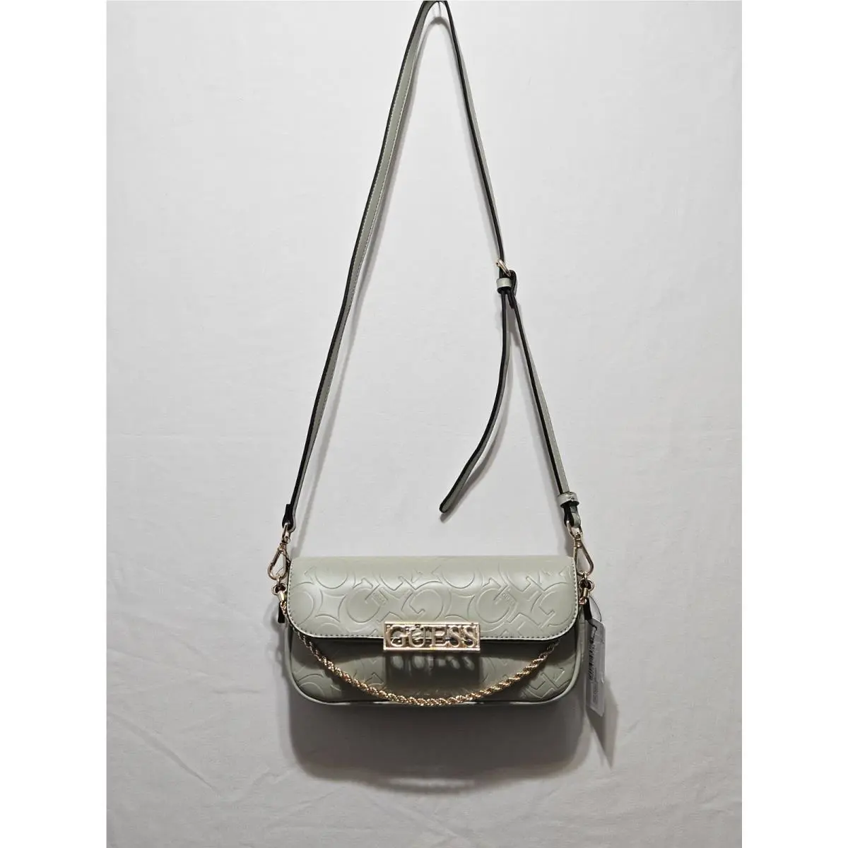 Guess Daisee Adjustable Crossbody/chain Tote Handbag Light Matcha Color